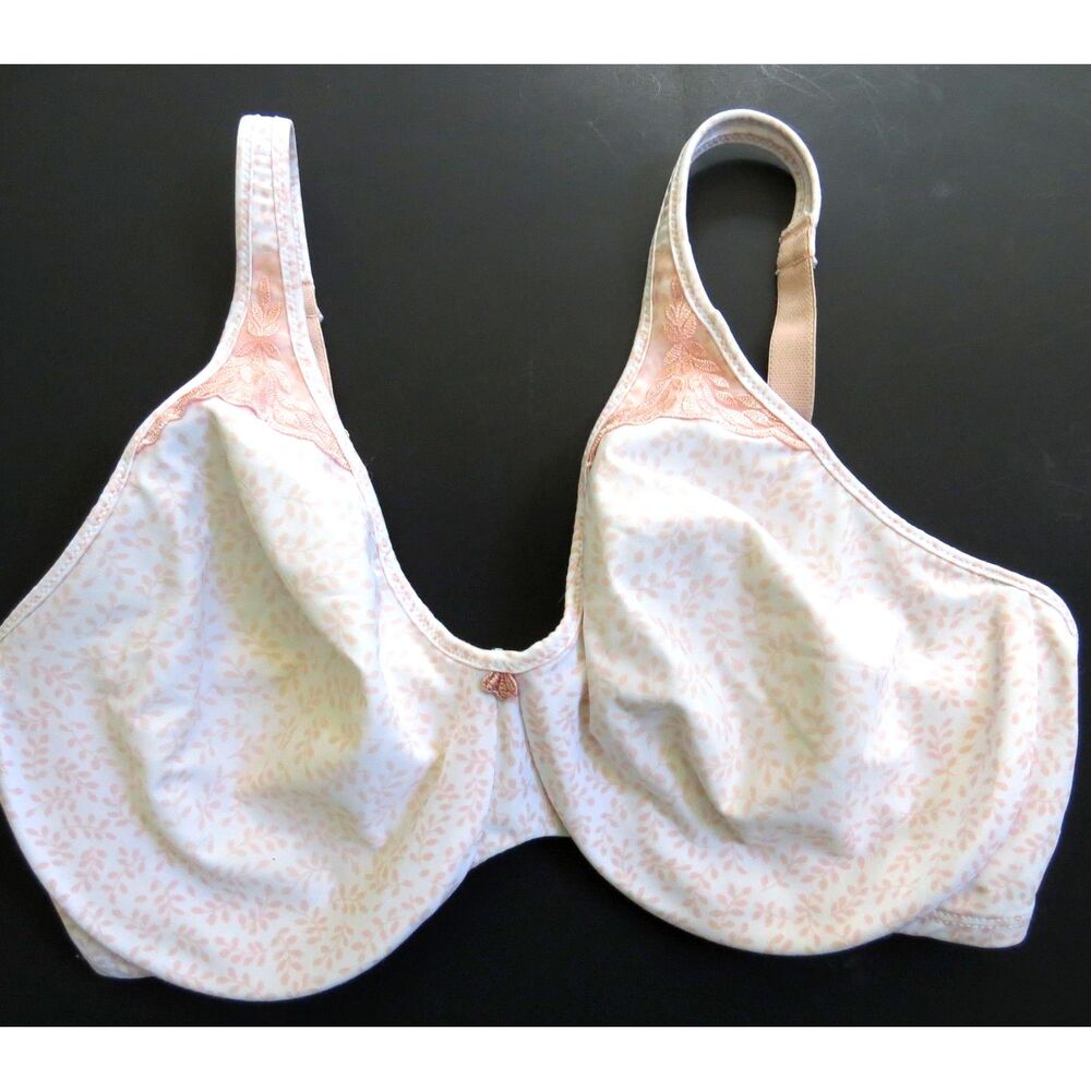 Bali Passion For Comfort Minimizer Underwire Bra Pink White 36DD #3385 - Picture 4 of 9